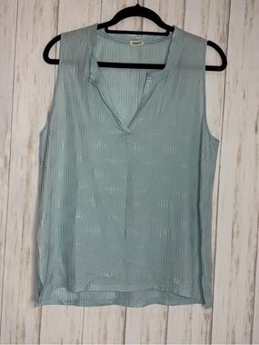 Revolve L'AGENCE 100% silk baby blue silver studded 6